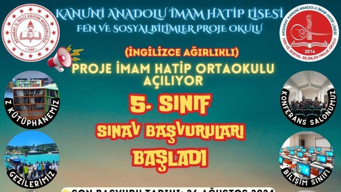 Okulumuz Bünyesinde Proje İmam Hatip Ortaokulumuz açıldı